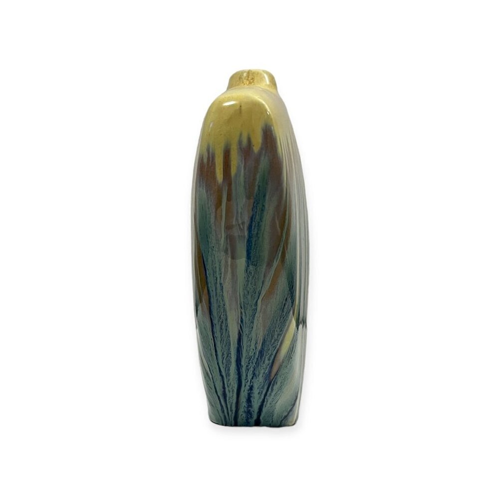 Large HD Design Narrow Neck Vase Cracked Pattern 10" - Picture 4 of 8